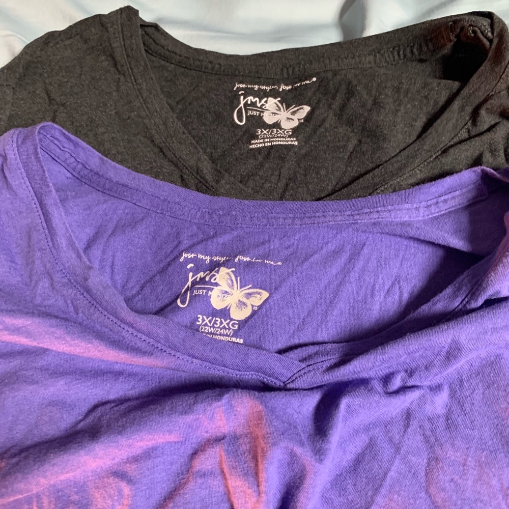 Pair of basic long tees by JMS